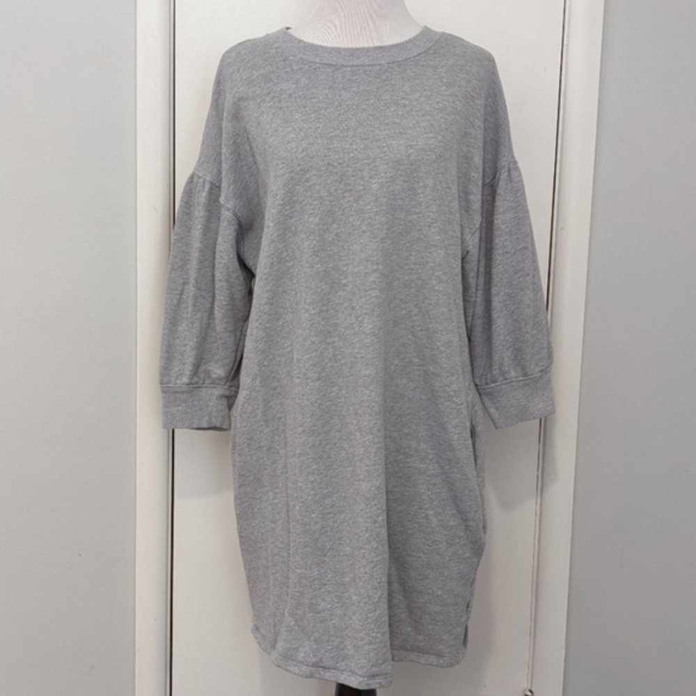 Gray Oversized Sweatshirt Dress!